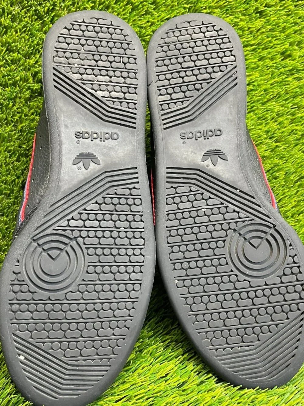 Adidas Continental 80 Mens Size 10.5 Black Red Athletic Leather Shoes Sneakers_7